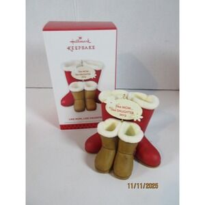 Hallmark Keepsake Ornament Like Mom Like Daughter Boots 2013 Christmas
